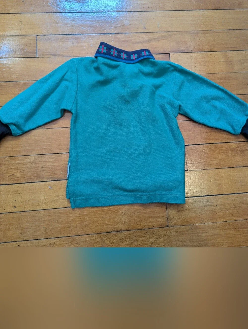 Vintage Rainbow Tag Gymboree Polo Collar Shirt Boat Colorblock Boys XS 90s 80s